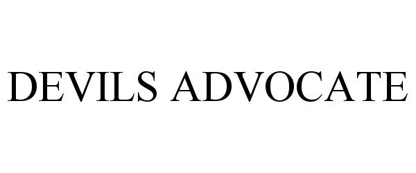 Trademark Logo DEVILS ADVOCATE