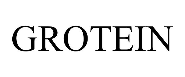 Trademark Logo GROTEIN