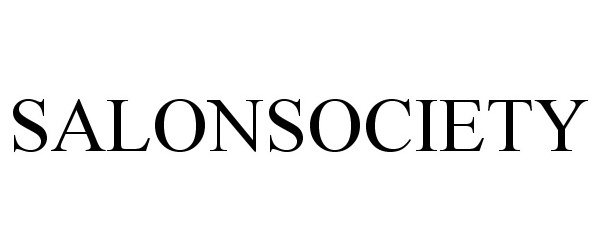 Trademark Logo SALONSOCIETY