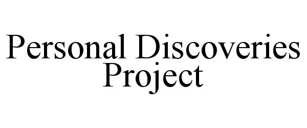 PERSONAL DISCOVERIES PROJECT