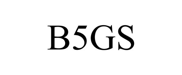 Trademark Logo B5GS