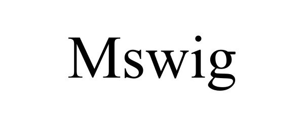  MSWIG