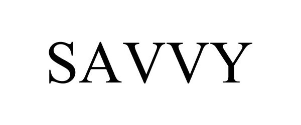 Trademark Logo SAVVY