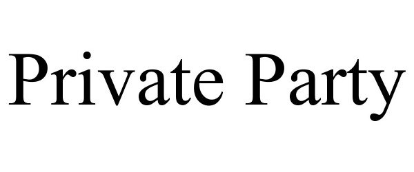 Trademark Logo PRIVATE PARTY