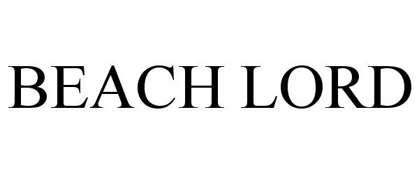 Trademark Logo BEACH LORD