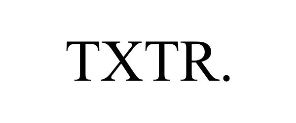 Trademark Logo TXTR.