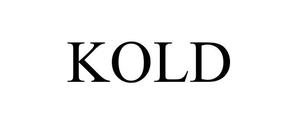 Trademark Logo KOLD