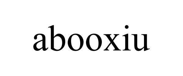 Trademark Logo ABOOXIU