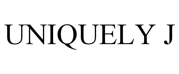 Trademark Logo UNIQUELY J