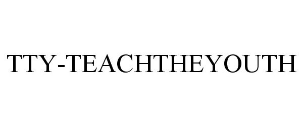 Trademark Logo TTY-TEACHTHEYOUTH
