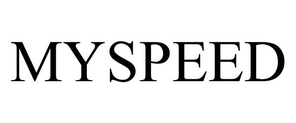 Trademark Logo MYSPEED