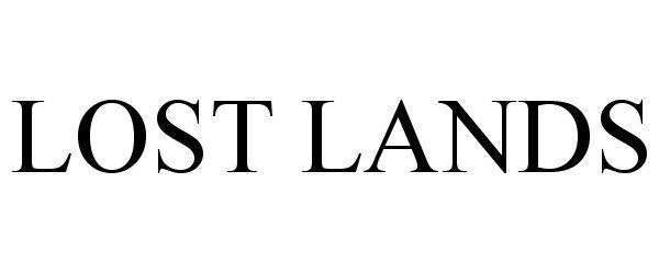 Trademark Logo LOST LANDS