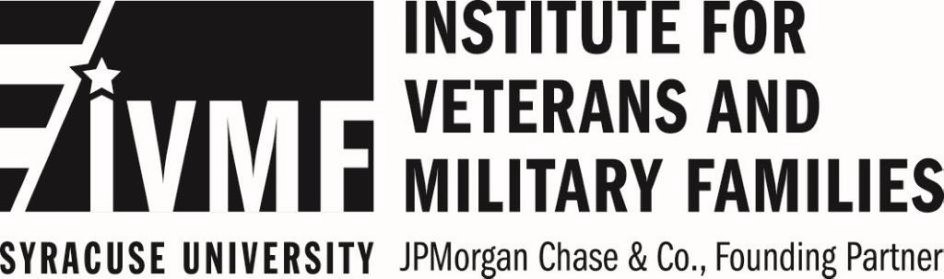  IVMF INSTITUTE FOR VETERANS AND MILITARY FAMILIES SYRACUSE UNIVERSITY JP MORGAN CHASE &amp; CO., FOUNDING PARTNER