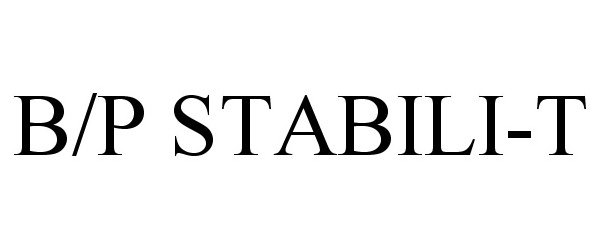 Trademark Logo B/P STABILI-T