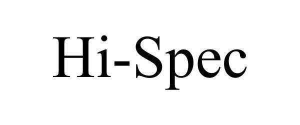 Trademark Logo HI-SPEC