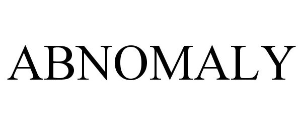 Trademark Logo ABNOMALY