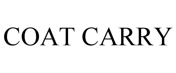Trademark Logo COAT CARRY