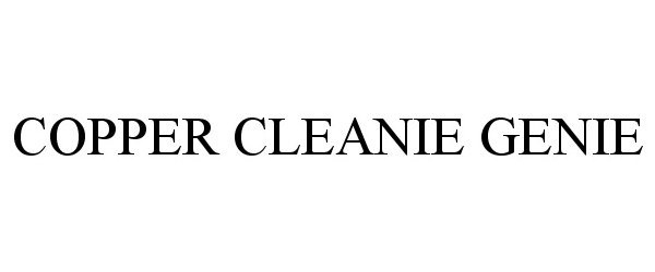 Trademark Logo COPPER CLEANIE GENIE
