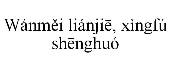 Trademark Logo WÁNMEI LIÁNJIE, XÌNGFÚ SHENGHUÓ
