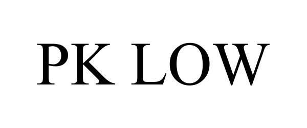 Trademark Logo PK LOW