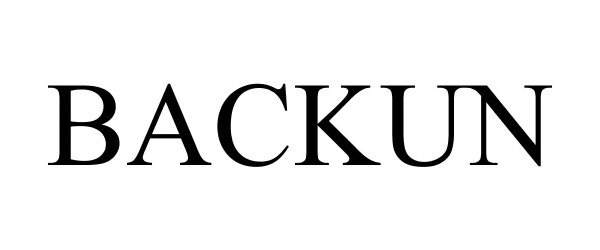 Trademark Logo BACKUN