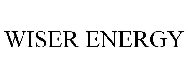 Trademark Logo WISER ENERGY