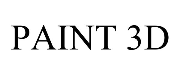 Trademark Logo PAINT 3D