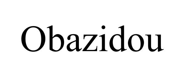 Trademark Logo OBAZIDOU