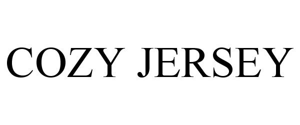 Trademark Logo COZY JERSEY