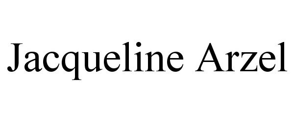 Trademark Logo JACQUELINE ARZEL