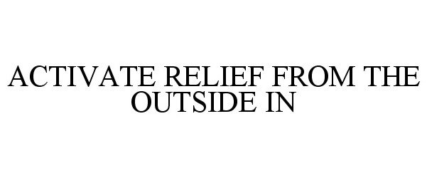  ACTIVATE RELIEF FROM THE OUTSIDE IN