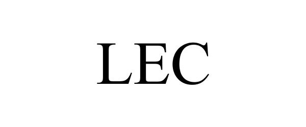 Trademark Logo LEC
