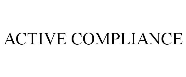 Trademark Logo ACTIVE COMPLIANCE