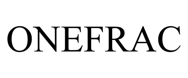 Trademark Logo ONEFRAC