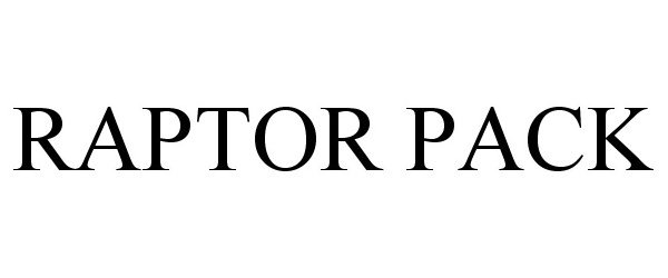 Trademark Logo RAPTOR PACK