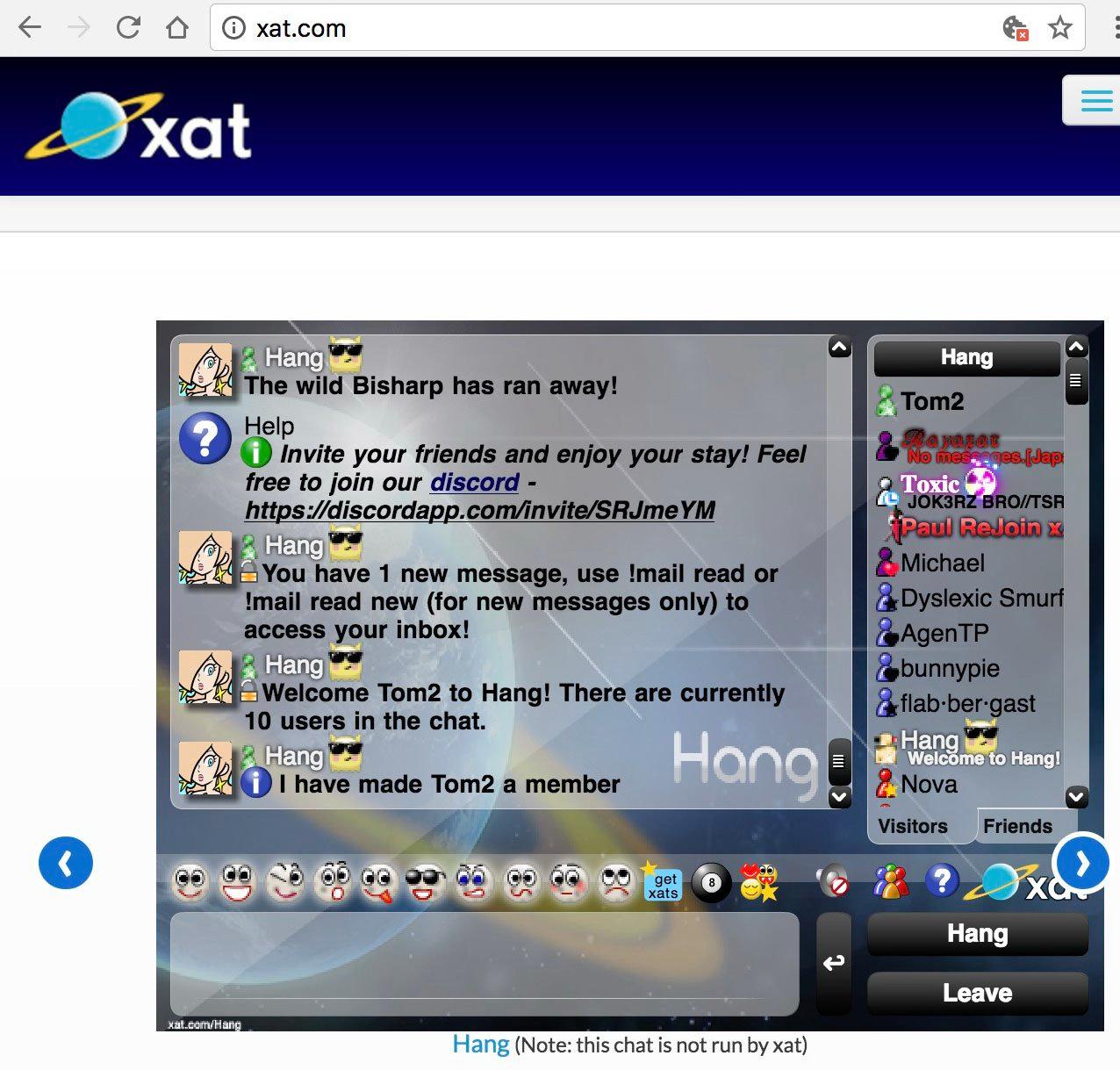 Xat chat register