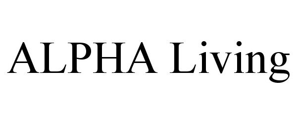 Trademark Logo ALPHA LIVING