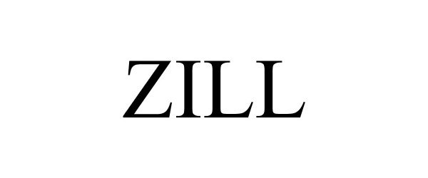 Trademark Logo ZILL