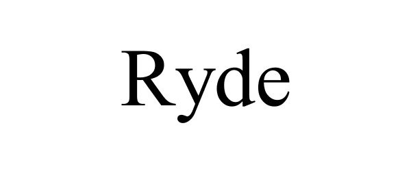 Trademark Logo RYDE