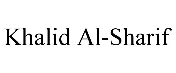 Trademark Logo KHALID AL-SHARIF