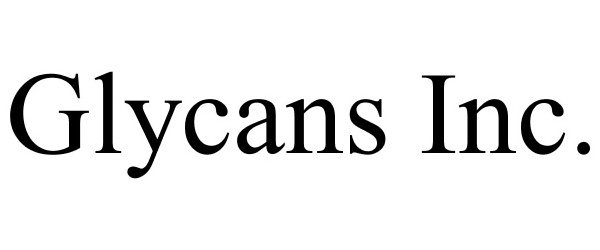 Trademark Logo GLYCANS INC.