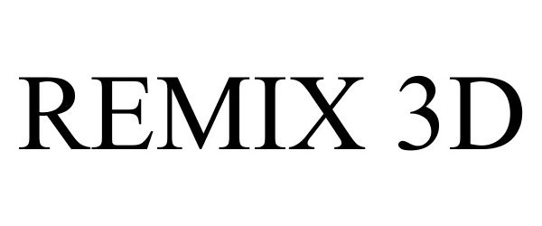 Trademark Logo REMIX 3D
