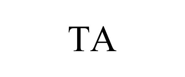 Trademark Logo TA