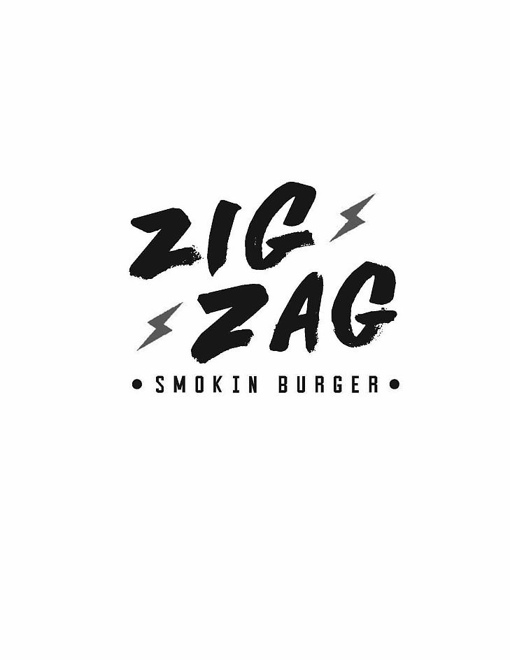 Trademark Logo ZIG ZAG SMOKIN BURGER