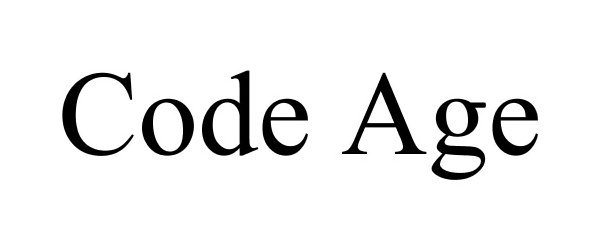Trademark Logo CODE AGE
