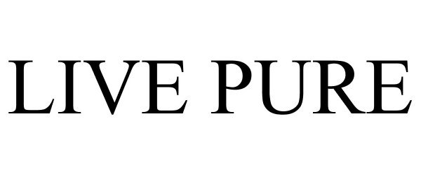 Trademark Logo LIVE PURE