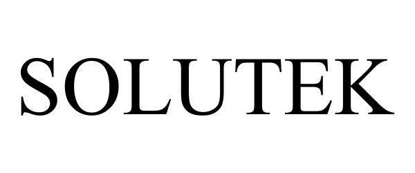 Trademark Logo SOLUTEK