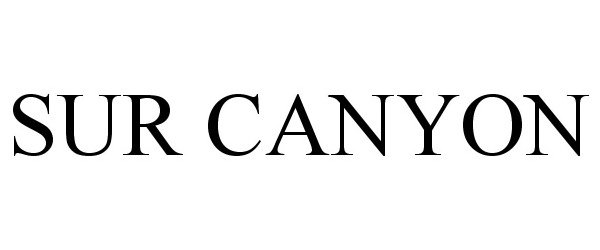 Trademark Logo SUR CANYON