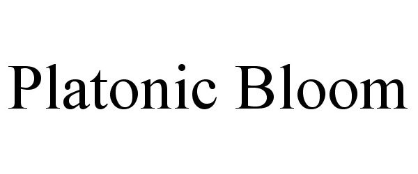 Trademark Logo PLATONIC BLOOM