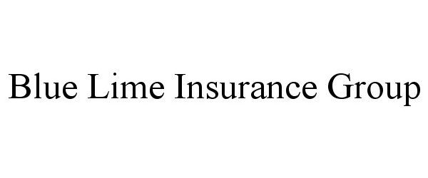 Trademark Logo BLUE LIME INSURANCE GROUP